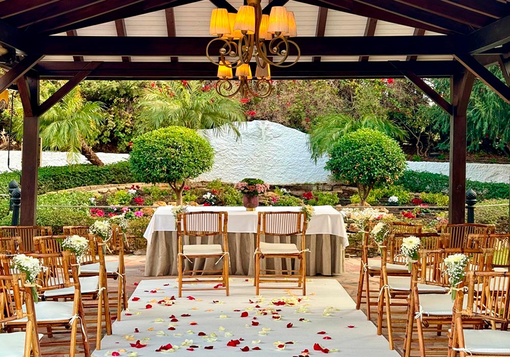 imagen de los jardines del Hotel